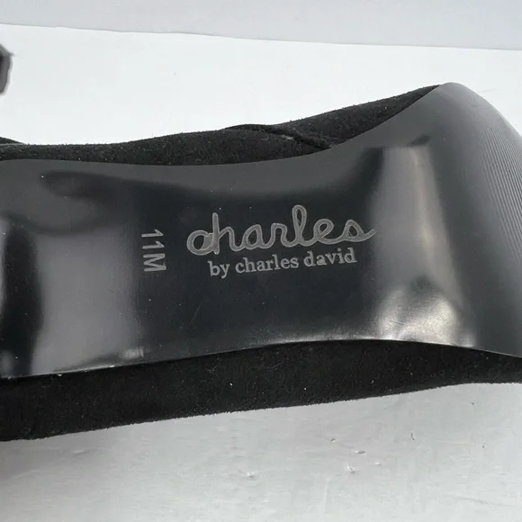 CHARLES BY CHARLES DAVID, TALL CHIC BOOTS, BLACK “TEXTILE”, SIZE 11M - Picture 9 of 12